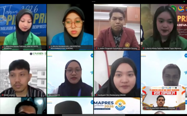 Guncang Panggung LLDIKTI XIV, Jaden Dumatubun dari UNIMUDA Sorong Sabet Gelar First Runner Up Pilmapres 2026!