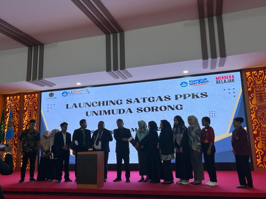 LAUNCHING SATUAN TUGAS PENCEGAHAN DAN PENANGANAN KEKERASAN SEKSUAL PPKS UNIMUDA SORONG