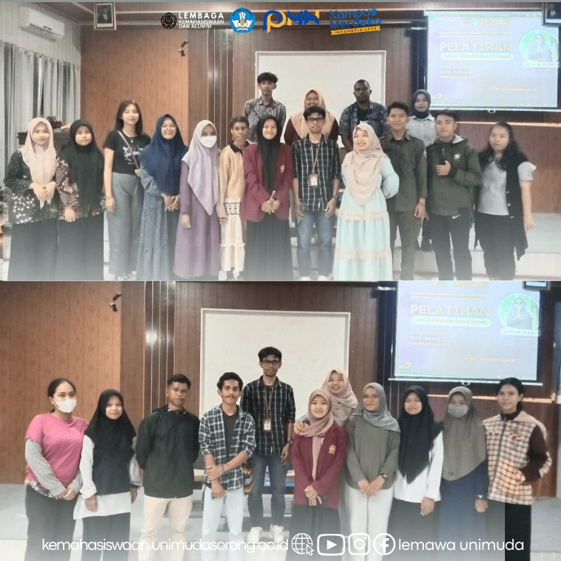Lembaga Kemahasiswaan dan Alumni melalui Program Pembinaan Mahasiswa Wirausaha (P2MW) Melaksanakan Pelatihan Public Speaking dan Pitching