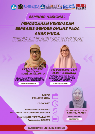 Seminar Nasional : Pencegahan Kekerasan Berbasis Gender Online pada Anak Muda