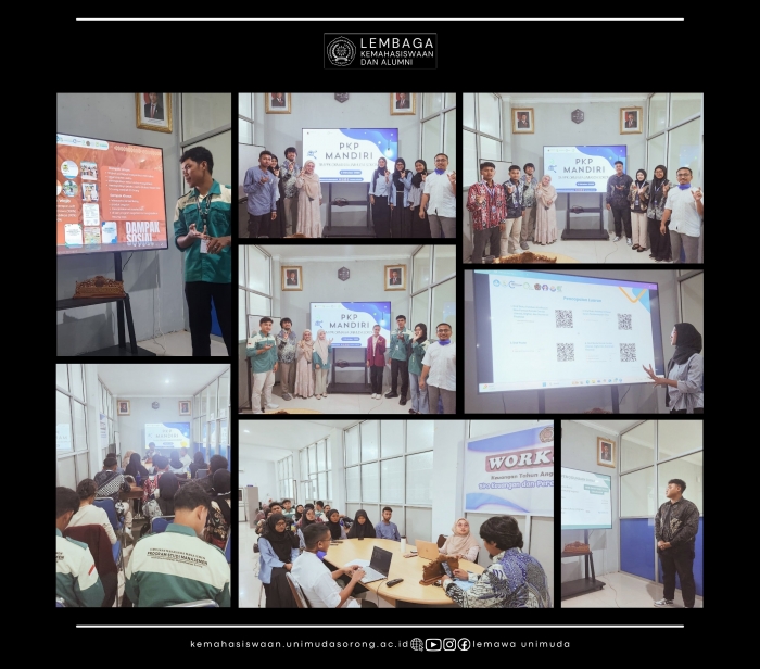 Tiga Tim PPK Ormawa UNIMUDA Sorong Presentasi Kemajuan Program di PKP Mandiri