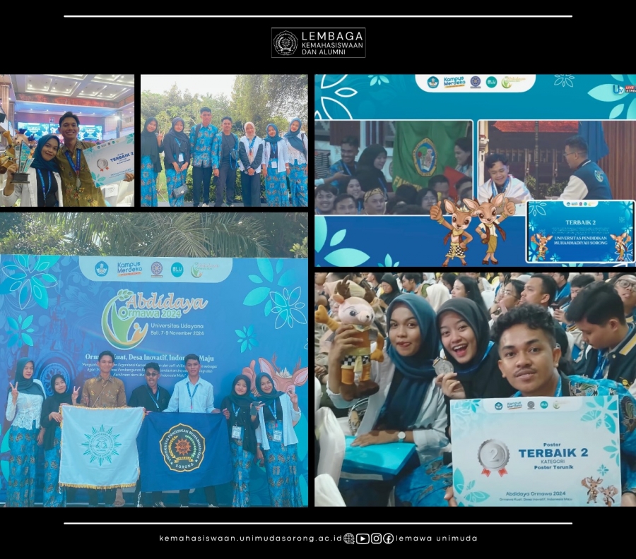 TIM HUMMAN UNIMUDA SORONG JUARA DUA NASIONAL DALAM AJANG ANUGERAH ABDIDAYA ORMAWA 2024